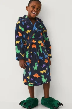 Ellos Nattøj & Homewear>Collection Badekåbe Nils Marineblåmønstret