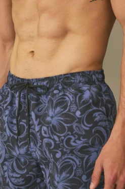 Ellos Collection Badeshorts Sort/blåmønstret