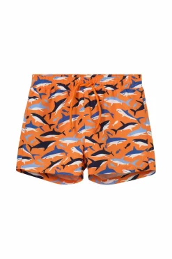 Ellos Collection Badeshorts Orange mønstret Online