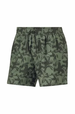 Ellos Badetøj>Collection Badebukser Caleb Grøn blomstret