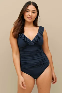 Ellos Collection Badedragt med formende effekt Marineblå Sale