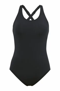 Ellos Badedragter|Badetøj>Collection Badedragt med krydset ryg Sort