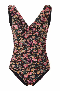 Ellos Badedragter>Collection Badedragt med formende effekt Blomstret