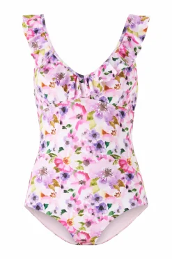 Ellos Collection Badedragt Elna Blomstret Sale