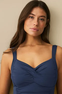 Ellos Collection Badedragt med formende effekt Mørkeblå Outlet