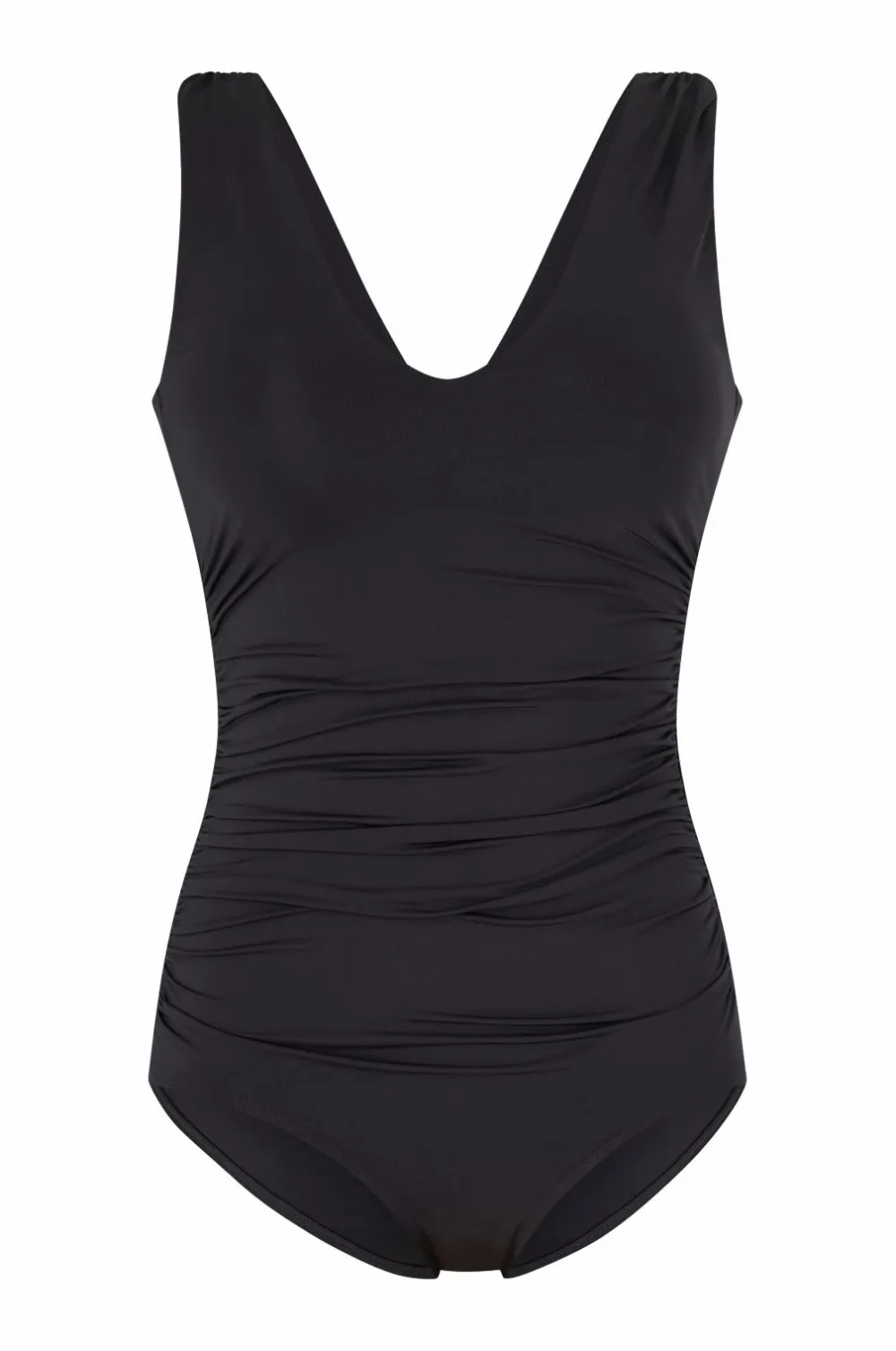 Ellos Badedragter>Collection Badedragt med draperet front Sort