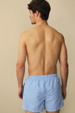 Ellos Collection Badebukser Blå hvid stribet Best