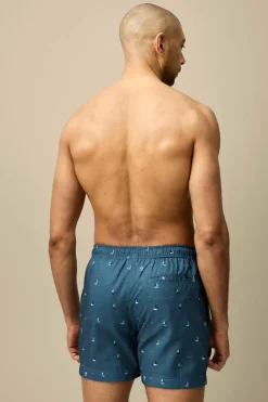 Ellos Badetøj>Collection Badebukser Caleb Blåmønstret