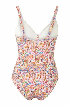 Ellos Collection Badedragt med drapering Paisley Online