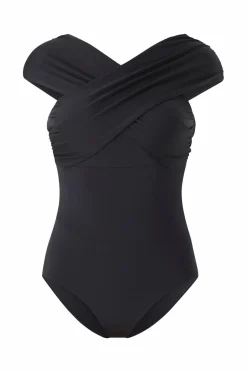 Ellos Collection Badedragt med bandeau-udskæring Sort New