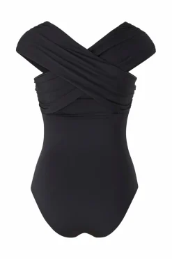 Ellos Collection Badedragt med bandeau-udskæring Sort New