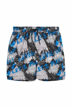 Ellos Badetøj>Collection Badebukser Harry Blå mønstret