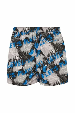Ellos Badetøj>Collection Badebukser Harry Blå mønstret