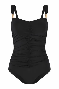 Ellos Badedragter>Collection Badedragt med drapering Sort