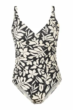 Ellos Collection Badedragt med formende effekt Sortmønstret Sale