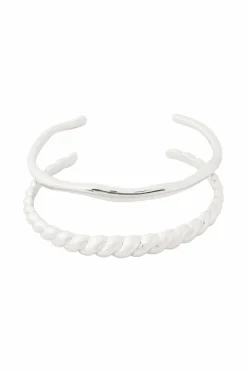 Ellos Collection Bangles 2-pak Sølvfarvet Clearance