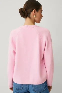 Ellos Collection Åben cardigan rosa Sale