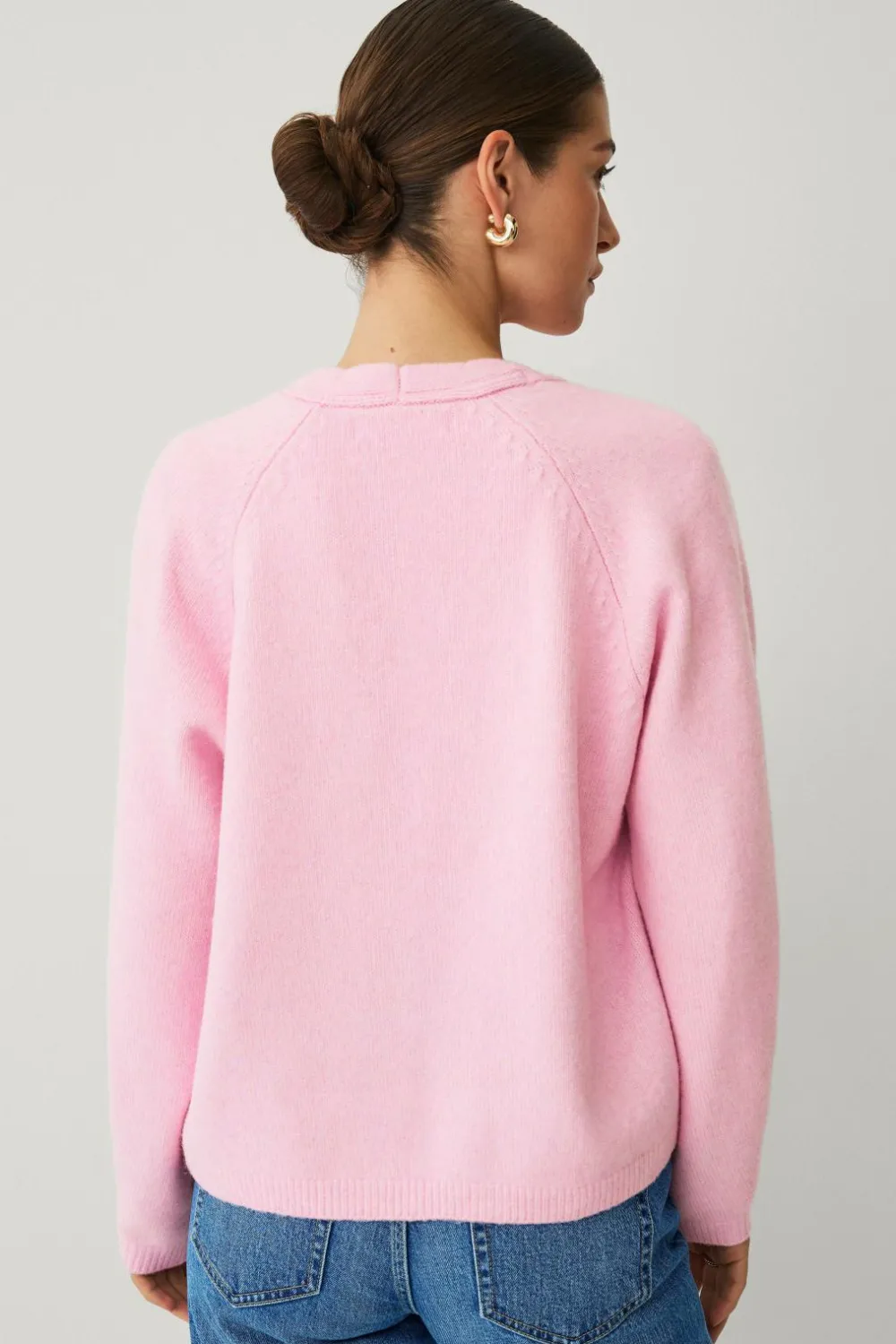 Ellos Collection Åben cardigan rosa Sale