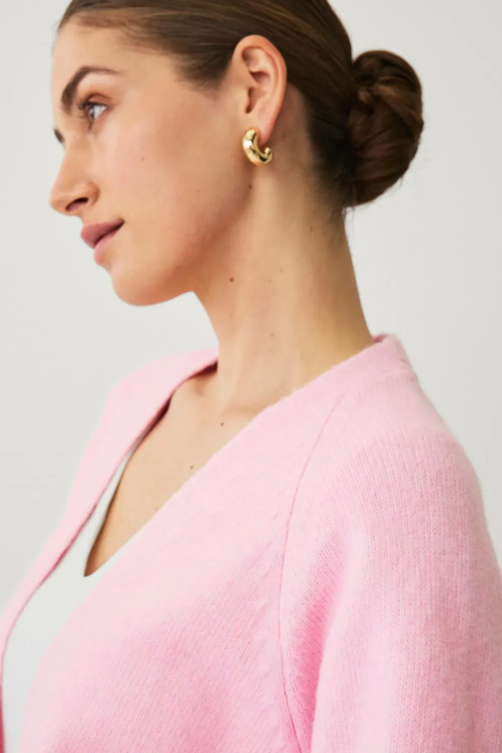 Ellos Collection Åben cardigan rosa Sale