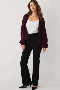 Ellos Trøjer & Cardigans>Collection Åben cardigan Vinrød