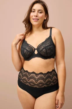 Ellos Bh'Er>Collection Bh med bøjler i blonde Sort