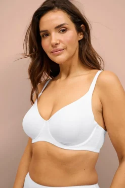 Ellos Collection Bh med bøjler i mikrofiber Hvid Online