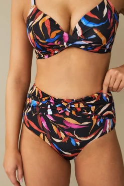 Ellos Bikinier & Bikinidele>Collection Bikinitrusse med en høj talje Mønstret