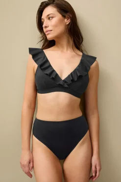 Ellos Collection Bikini-bh med volant Sort mat sort Best