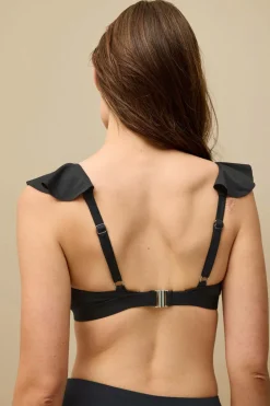 Ellos Collection Bikini-bh med volant Sort mat sort Best