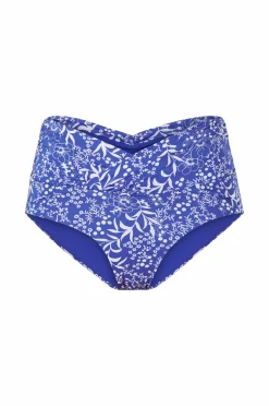Ellos Bikinier & Bikinidele>Collection Bikinitrusser med høj benudskæring Blue floral