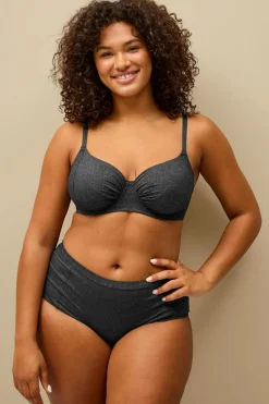 Ellos Bikinier & Bikinidele>Collection Bikiniunderdele Ayla Midi Glitrende Sort lurex