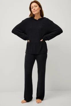 Ellos Loungewear & Homewear>Collection Blød hættetrøje Sort