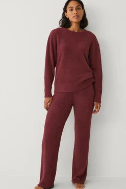 Ellos Collection Bløde bukser vinrød Outlet