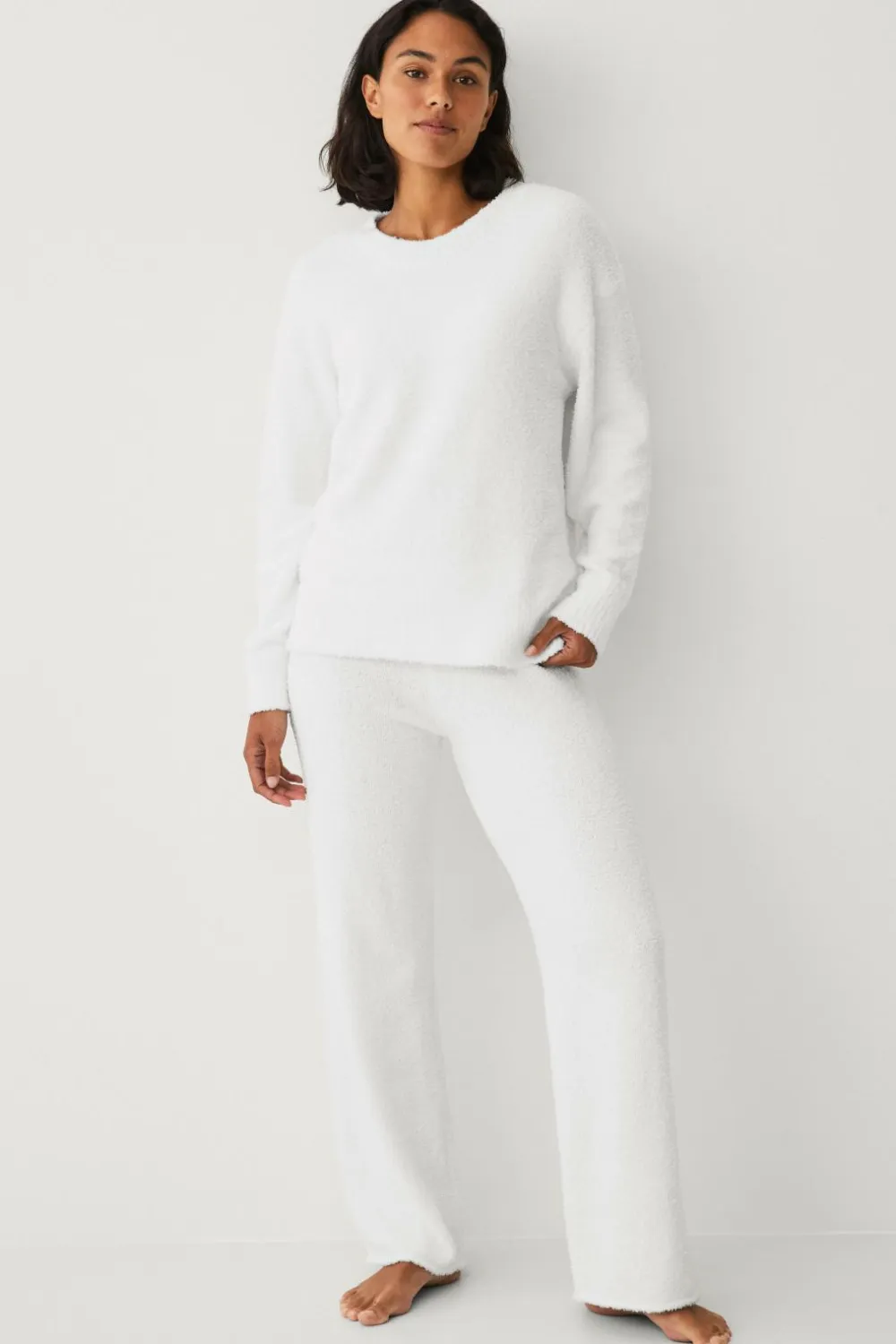 Ellos Loungewear & Homewear>Collection Blød jersey Naturhvid