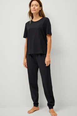 Ellos Nattøj>Collection Blødt pyjamassæt Sort