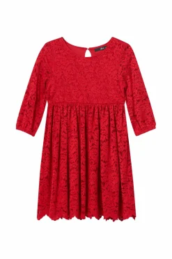 Ellos Festtøj>Collection Blondekjole Dagny Rød