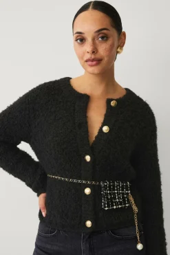 Ellos Collection Bælte Katja med lille taske Sort