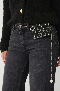 Ellos Collection Bælte Katja med lille taske Sort