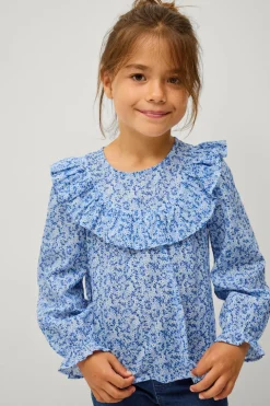 Ellos Collection Bluse Julia S Girls Blue floral Hot