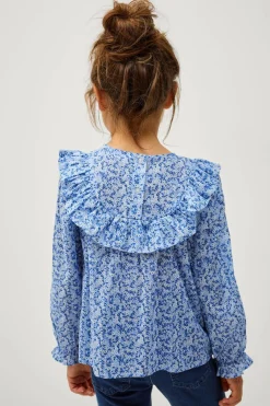 Ellos Collection Bluse Julia S Girls Blue floral Hot