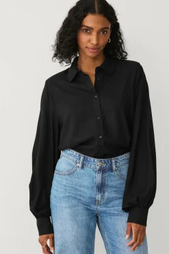 Ellos Skjorter & Bluser>Collection Bluse i viskose sort