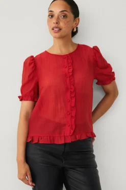 Ellos Collection Bluse Rød Best