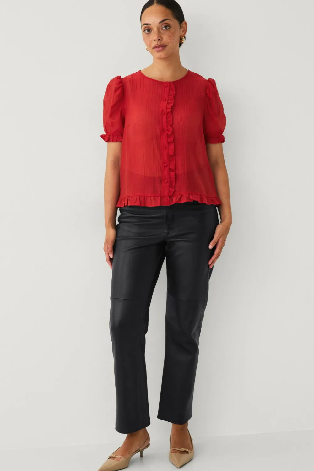 Ellos Collection Bluse Rød Best