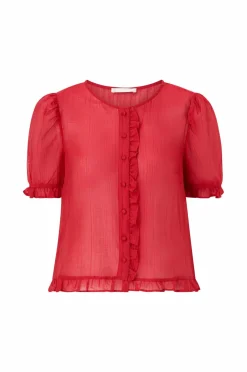 Ellos Collection Bluse Rød Best