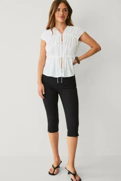 Ellos Skjorter & Bluser>Collection Bluse med snørebånd Hvid