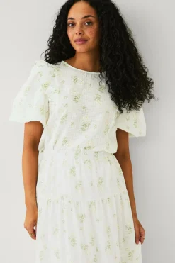 Ellos Collection Bluse med ballonærmer Online