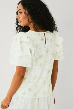 Ellos Collection Bluse med ballonærmer Online