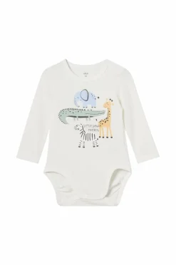 Ellos Bodies>Collection Body Mateo Naturhvid med dyreprint