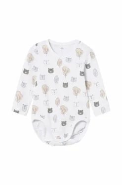 Ellos Bodies>Collection Bodystocking Leo Offwhite stuehusmønster