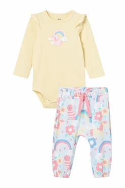 Ellos Bukser, Jeans & Leggings|Bodies>Collection Body + bukser Thea Lyseblå hest